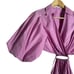 Jonathan Simkhai Aulora Pink Cut Out Short Sleeve A-Line Mini Dress Size Small