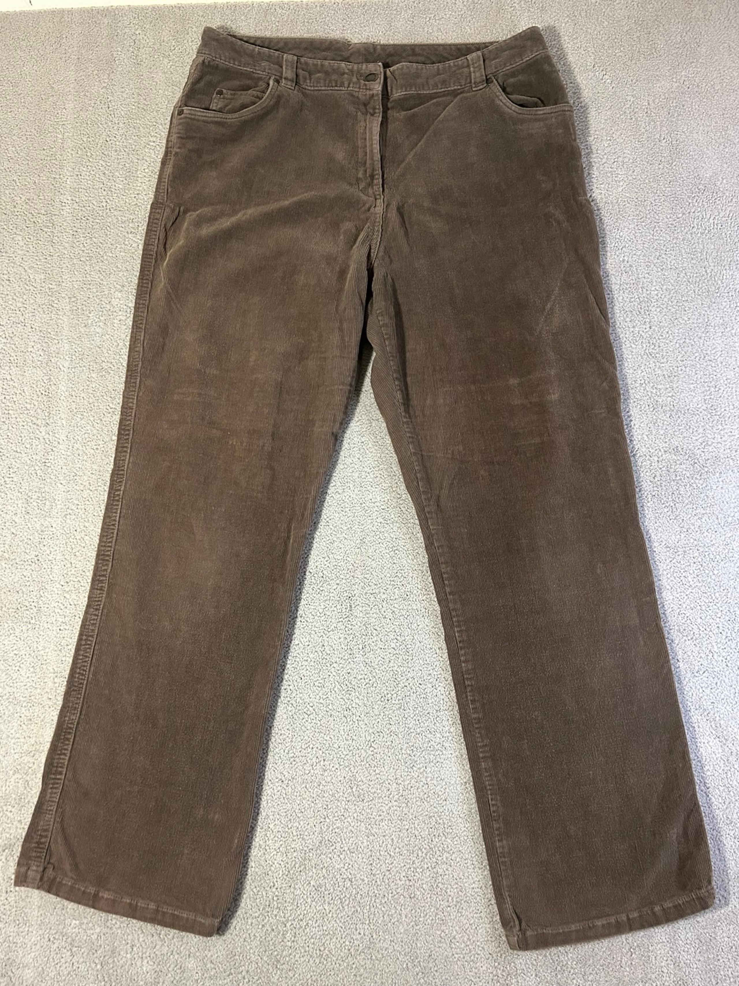 Vintage Woolrich Corduroy Pants Women’s 14 Brown Chocolate Straight Leg Casual