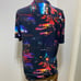Cactus Man Short Sleeve Button Up City Night Life Neon Sz XL Ricky Singh