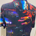 Cactus Man Short Sleeve Button Up City Night Life Neon Sz XL Ricky Singh