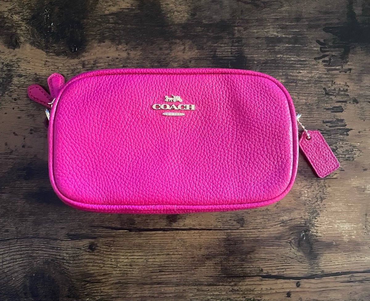 Coach Crossbody Pouch Pebbled Leather