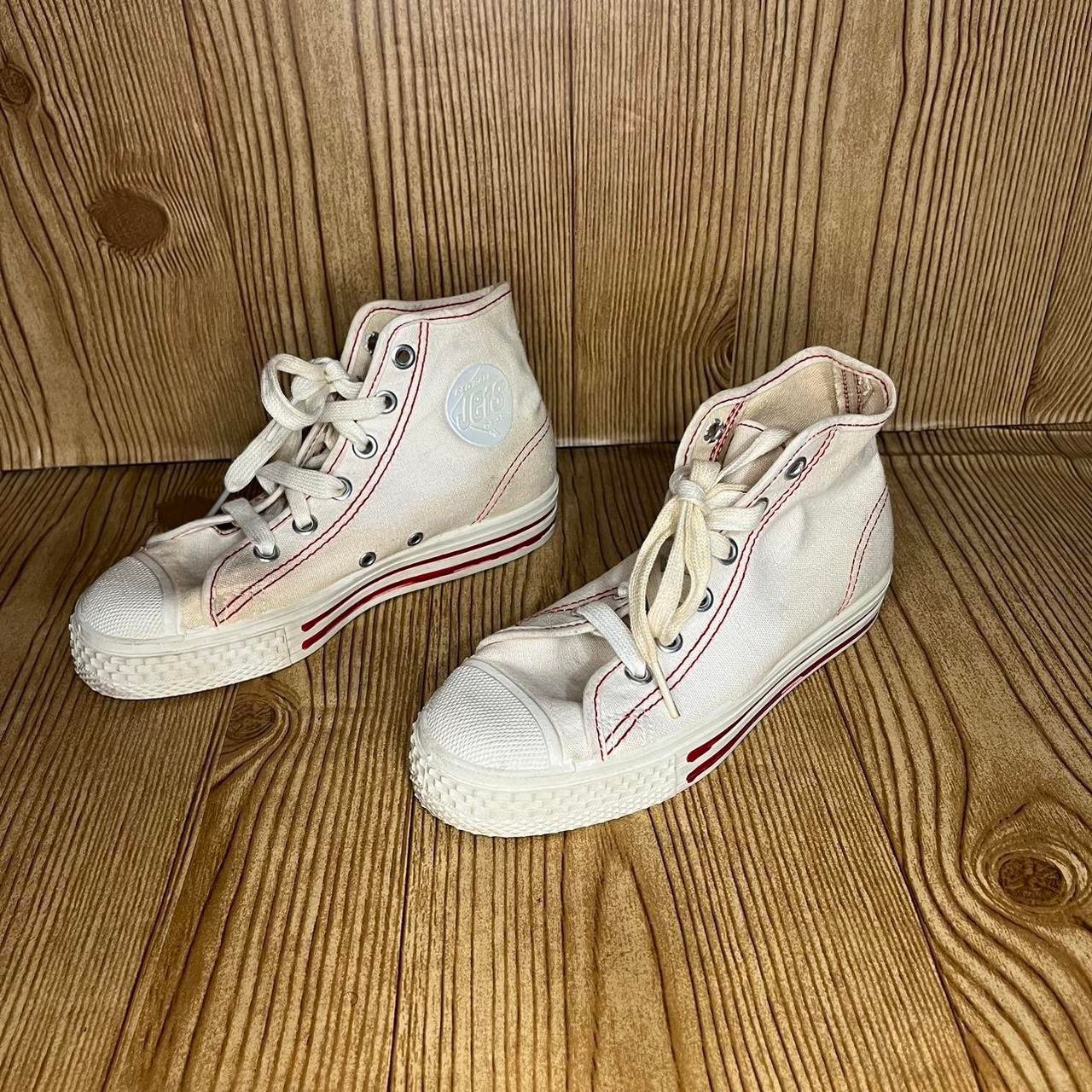 Rare Vintage Red Ball Jets by Ball Band off white hightop sneakers kids 13