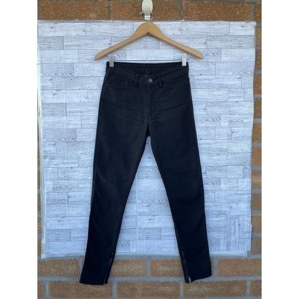 KSUBI Spray on Grease Ankle Zip Skinny Jeans In Black size 27