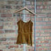 Veronica Beard Sebastian Gold Metallic Velvet Bustier Peplum Camisole Size 0