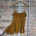 Veronica Beard Sebastian Gold Metallic Velvet Bustier Peplum Camisole Size 0