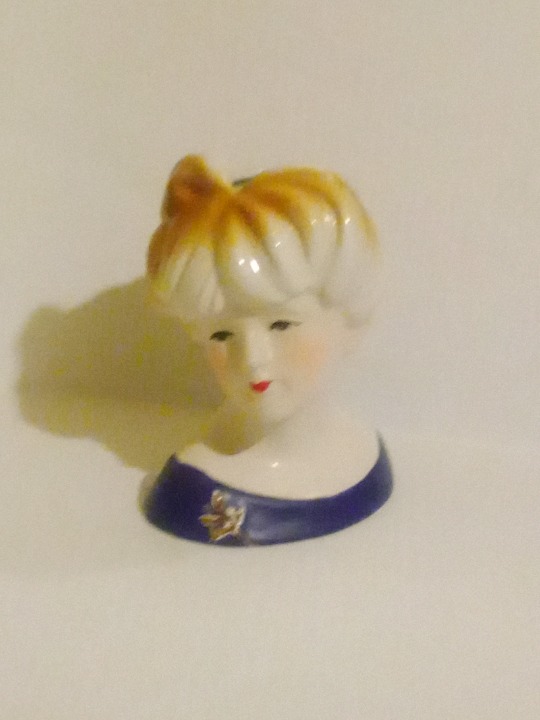 Vintage Mid-Century Ruben's Originals Porcelain Lady Head Vase