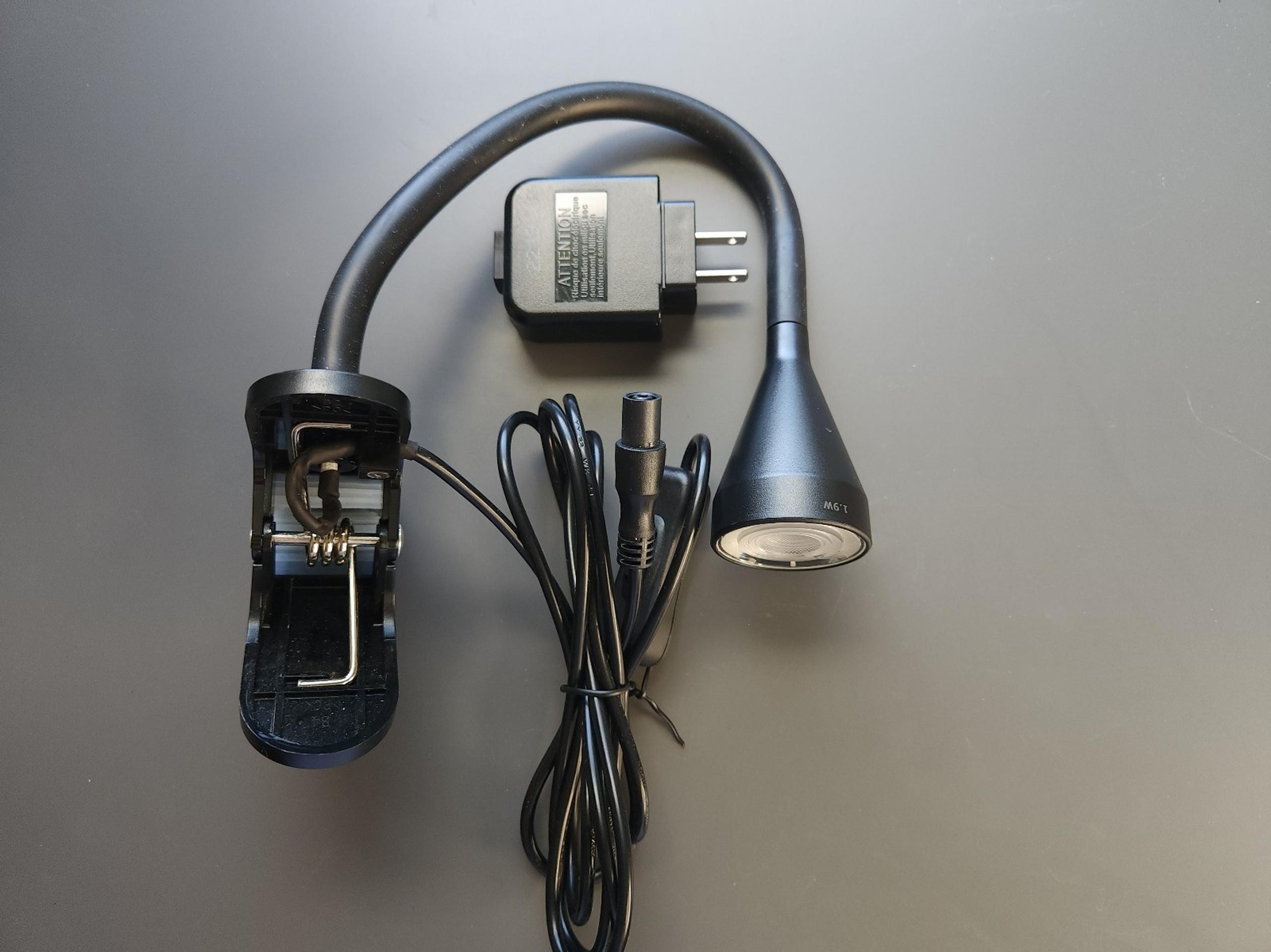 Ikea Navlinge LED Clamp Light, Matte Black