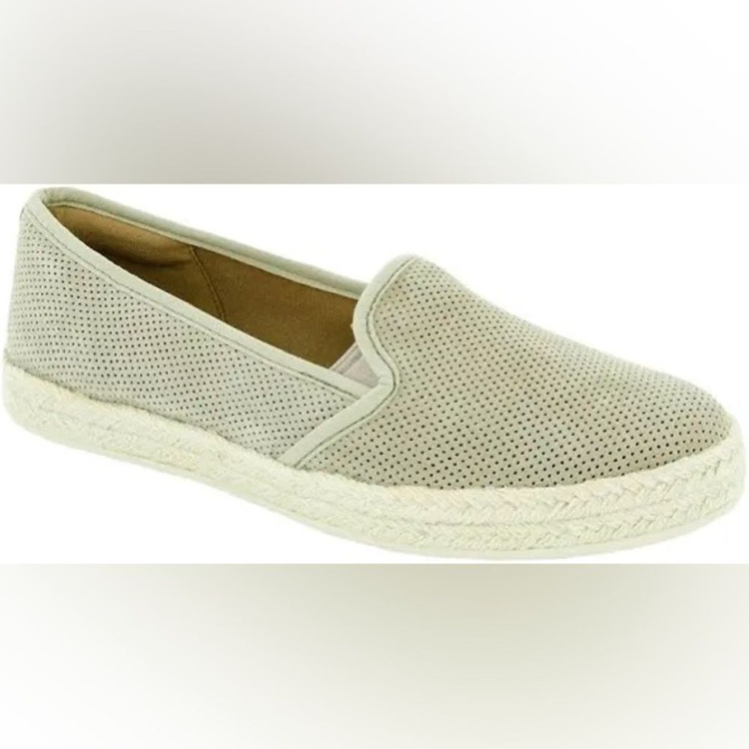 Clarks Collection Azella Theoni Espadrilles Sand Suede Soft Cushion Loafer