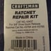 Craftsman 3/8 Ratchet Repair Kit 43437 for Quick Release