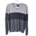 Nordstrom Men's Shop Size Large Merino Wool Colorblock Sweater Gray Black