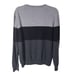 Nordstrom Men's Shop Size Large Merino Wool Colorblock Sweater Gray Black