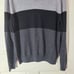 Nordstrom Men's Shop Size Large Merino Wool Colorblock Sweater Gray Black