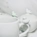 Cordon Bleu~5pc “Bird” Tea Set~Teapot-Creamer-Sugar Bowl Lid~White Porcelain~EC.