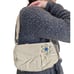 Y2K Tan Corduroy Shoulder Bag Small Beige NWT With Flower Brooch Neutral Mini