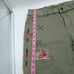 Desigual Patchwork Embroidered Green Denim Knee Length Bermuda Shorts Size 42