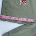 Desigual Patchwork Embroidered Green Denim Knee Length Bermuda Shorts Size 42