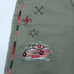 Desigual Patchwork Embroidered Green Denim Knee Length Bermuda Shorts Size 42