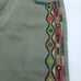 Desigual Patchwork Embroidered Green Denim Knee Length Bermuda Shorts Size 42