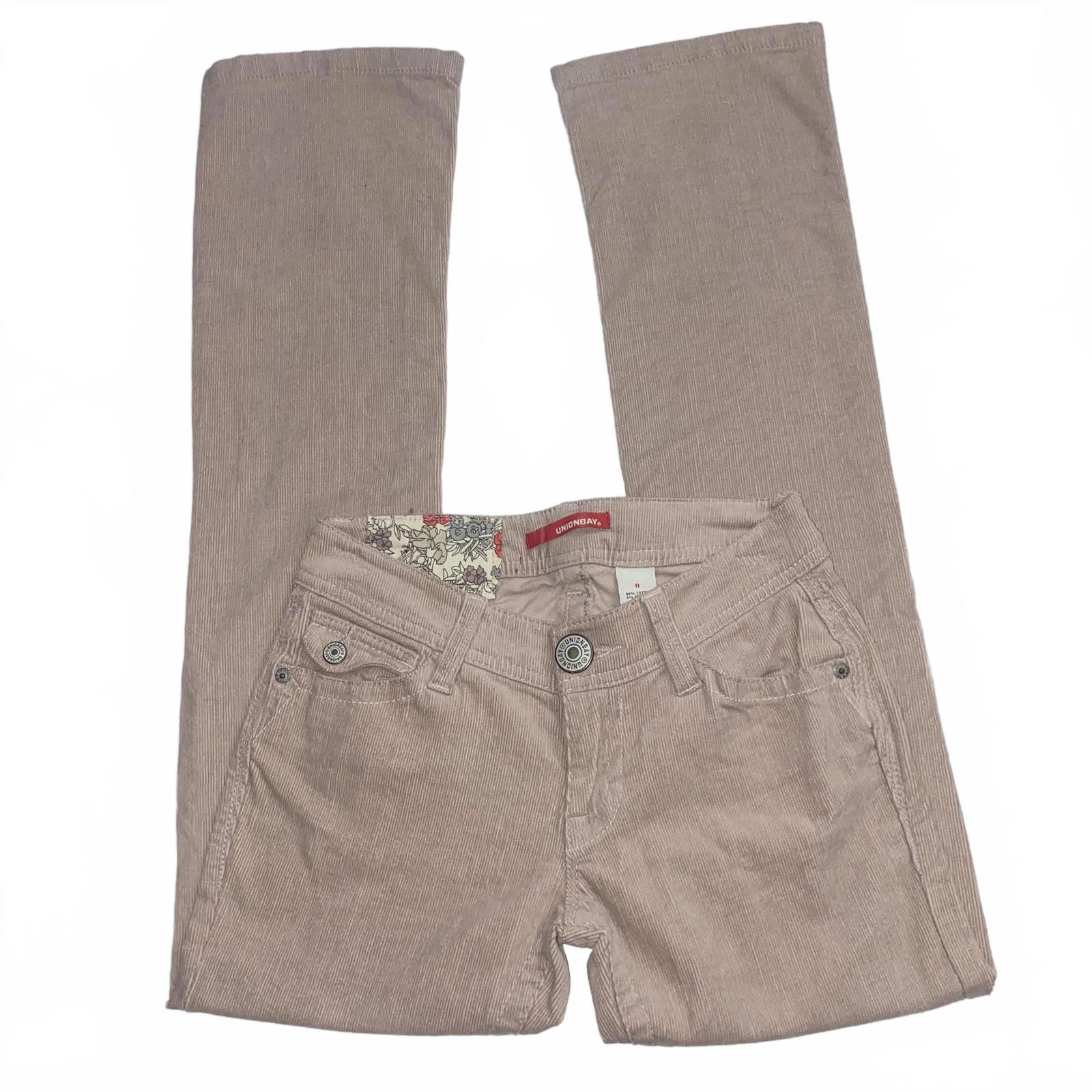 Y2k Pink Corduroy Bootcut Lowrise Pants 0
