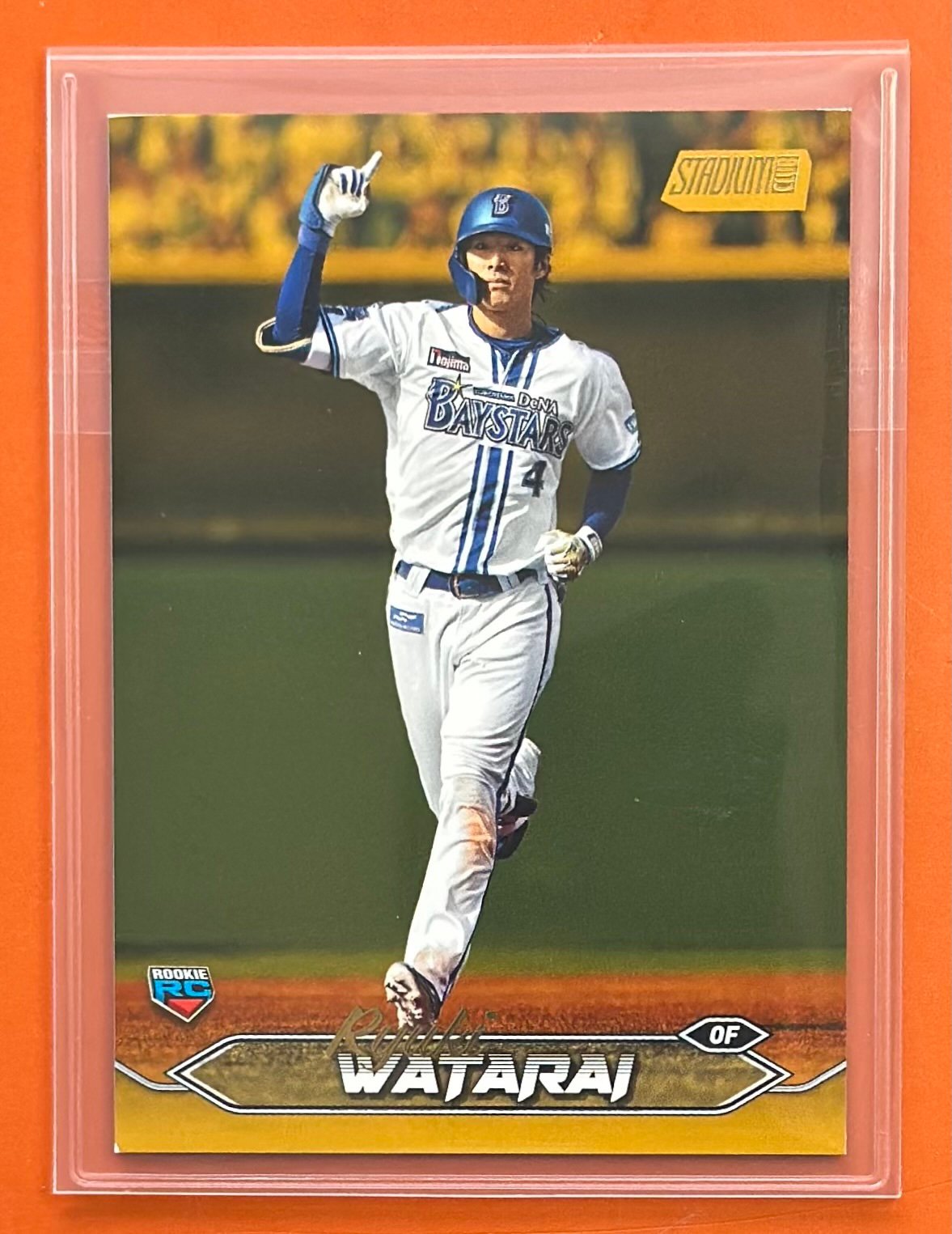 2024 Topps Stadium Club NPB Ryuki Watarai Rookie #57 RC Gold 48/50
