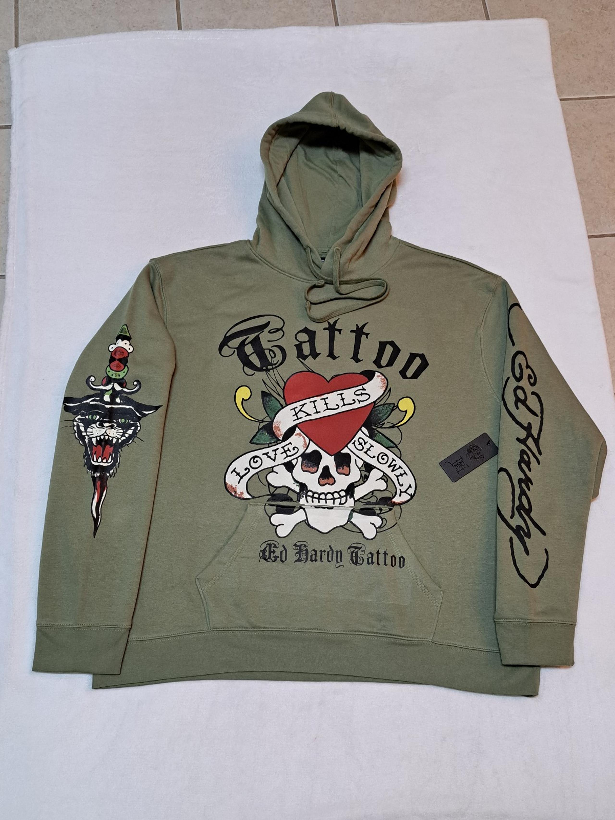 Ed Hardy LOVE KILLS SLOWLY HOODIE - Adult Size XXL