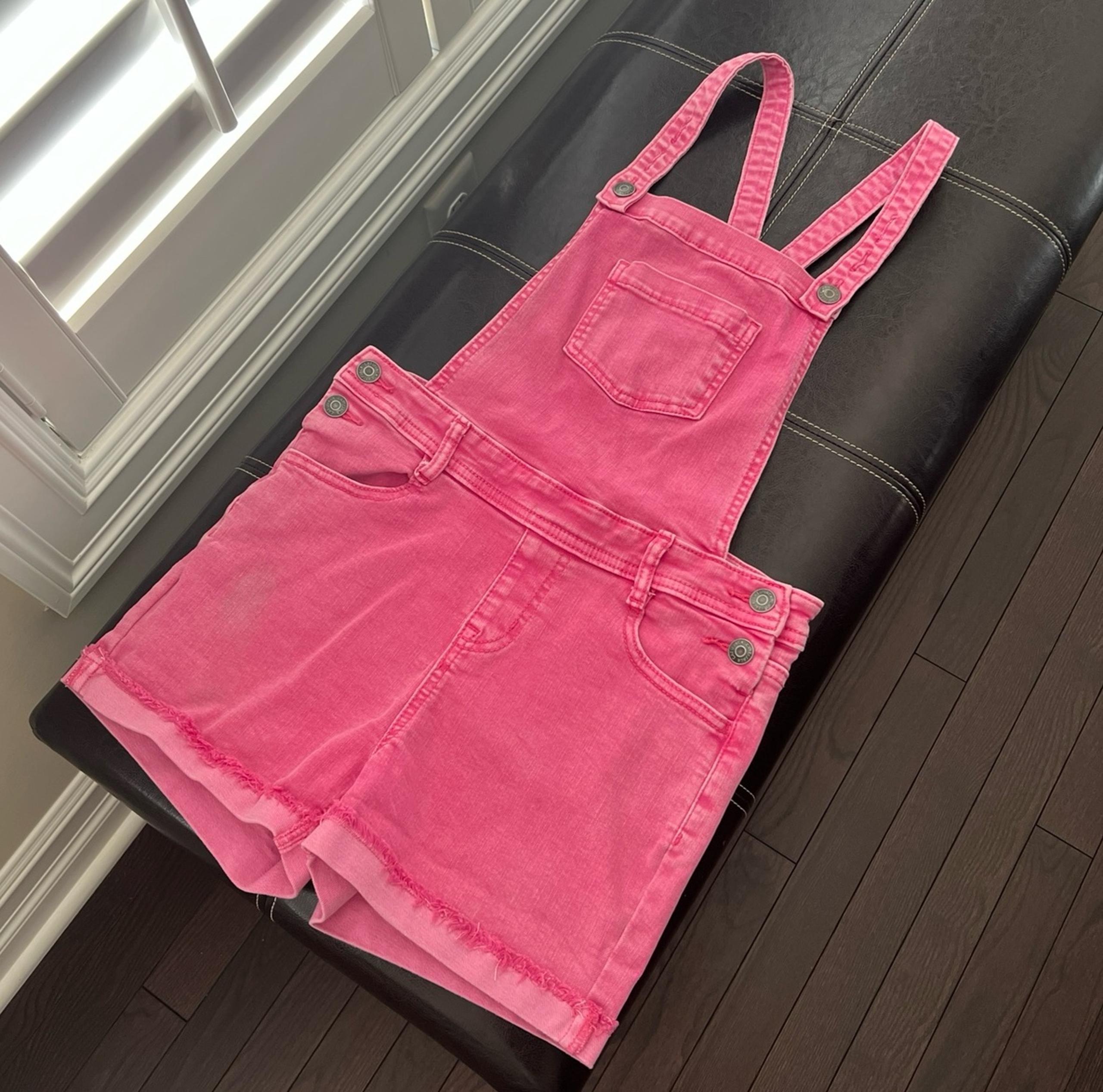 CAT & JACK Pink Overalls Shorts  SIZE L