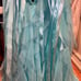 Deb Women's Aquamarine Illusion Rhinestone Ruffle Formal Dress Size 9/10