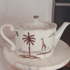 Style Eyes Baum Bros Elephant/Giraffe Teapot Tea Pot 8 Cup 12x8 Vintage