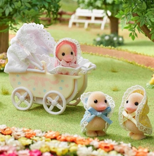 NEW! Calico Critters Baby Triplets