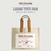 True Religion Large Canvas Tote Bag, Natural - NEW