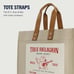 True Religion Large Canvas Tote Bag, Natural - NEW