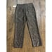 Veronica Beard Stila Metallic Pants NEW Black Gold Crop Straight Leg Trousers