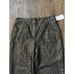 Veronica Beard Stila Metallic Pants NEW Black Gold Crop Straight Leg Trousers