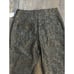 Veronica Beard Stila Metallic Pants NEW Black Gold Crop Straight Leg Trousers