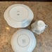 Shelley Blue Rock Teacup-saucer-dessert plate England