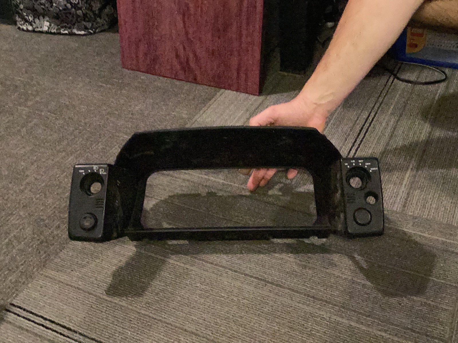 Toyota MR2 instrument cluster surround black used fairconditon needs cleaning
