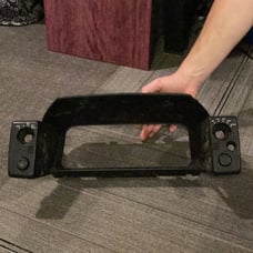 Toyota MR2 instrument cluster surround, black, used fairconditon, needs cleaning