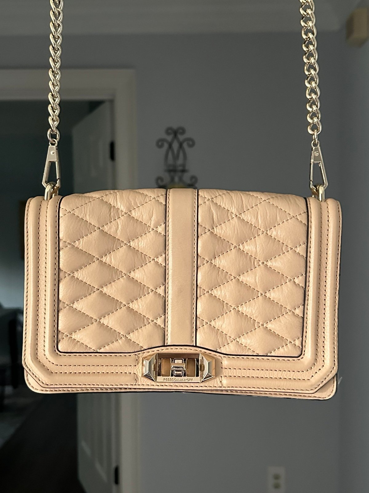 EUC Rebecca Minkoff Love Quilted Genuine Leather