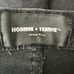 Homme + Femme Straight Distressed Jeans Mens Black Blue Logo Stripes Size 34