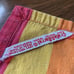 Vtg Crate And Barrel Cloth Napkins 1993 Vibrant Rainbow Colorful Lot Of 4 19x16
