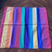 Vtg Crate And Barrel Cloth Napkins 1993 Vibrant Rainbow Colorful Lot Of 4 19x16