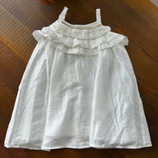 Baby kid dress 3/6 months Burberry strapless white