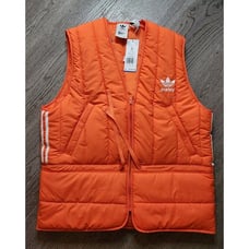 New Adidas Adicolor Parley Puffer Vest Orange Men’s Size Small HM6750 100