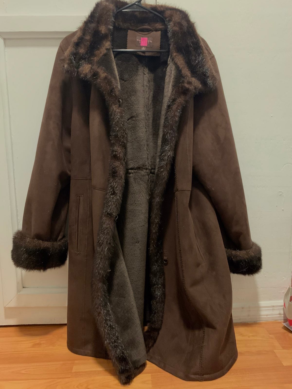 Vintage Brown Long Fur Coat