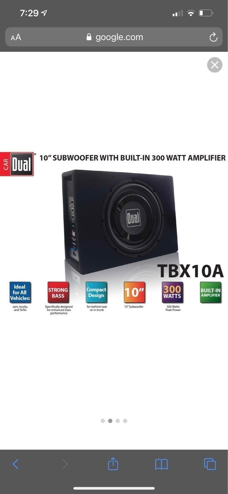 10 inch subwoofer with amp