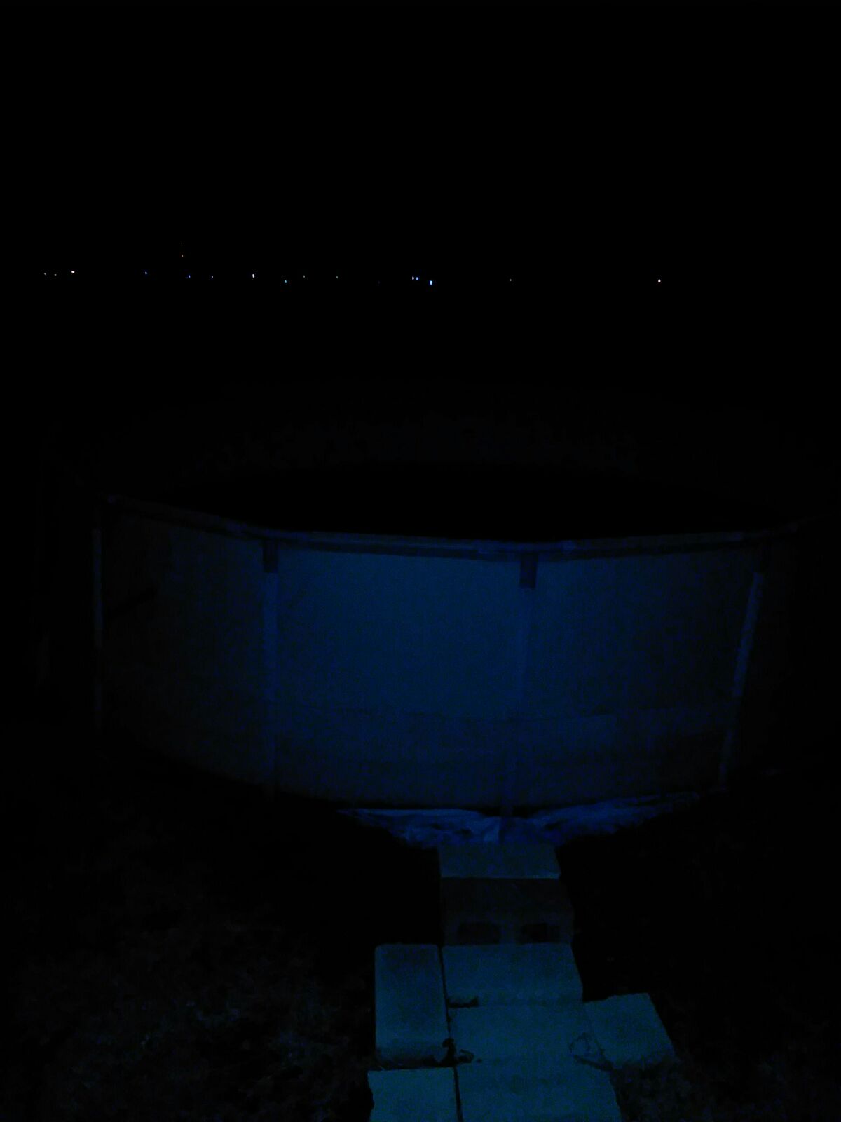 Above ground pool.