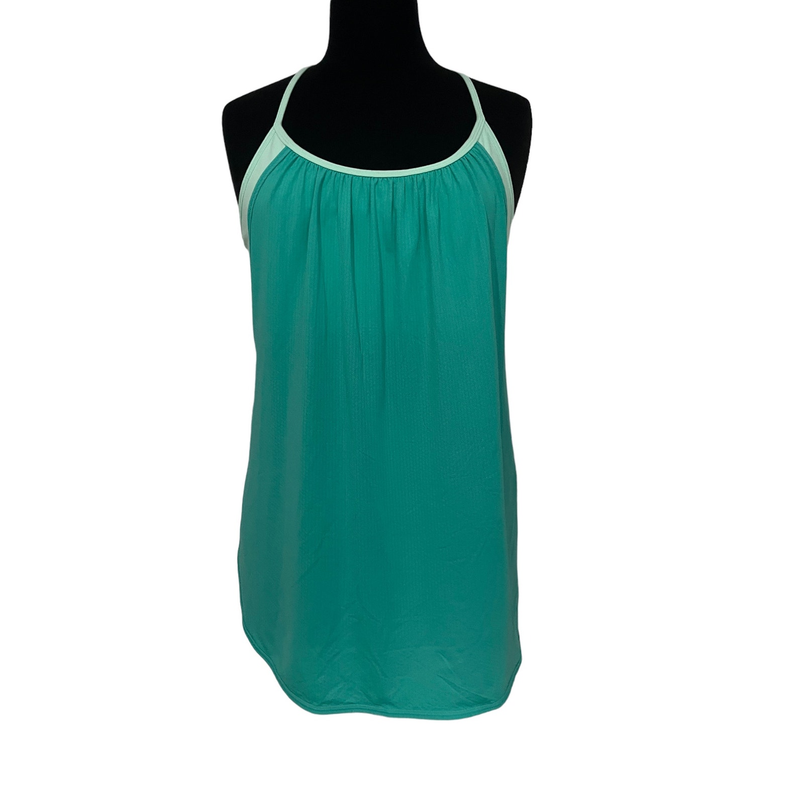 LULULEMON Tuck Me In Tank top sz 8 Bali Breeze / Fresh Teal