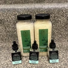 Euclayptus and spearmint wallflowers and bath soak