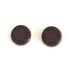 CHANEL Buttons Dark Brown Metal Soda Cap