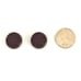 CHANEL Buttons Dark Brown Metal Soda Cap
